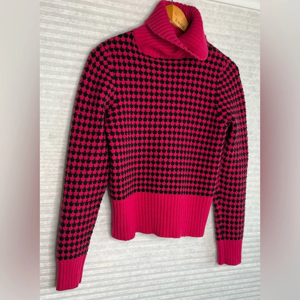 Vintage 90’s Liz Claiborne Chunky Cable Knit Turtleneck Sweater Size S - Picture 13 of 13